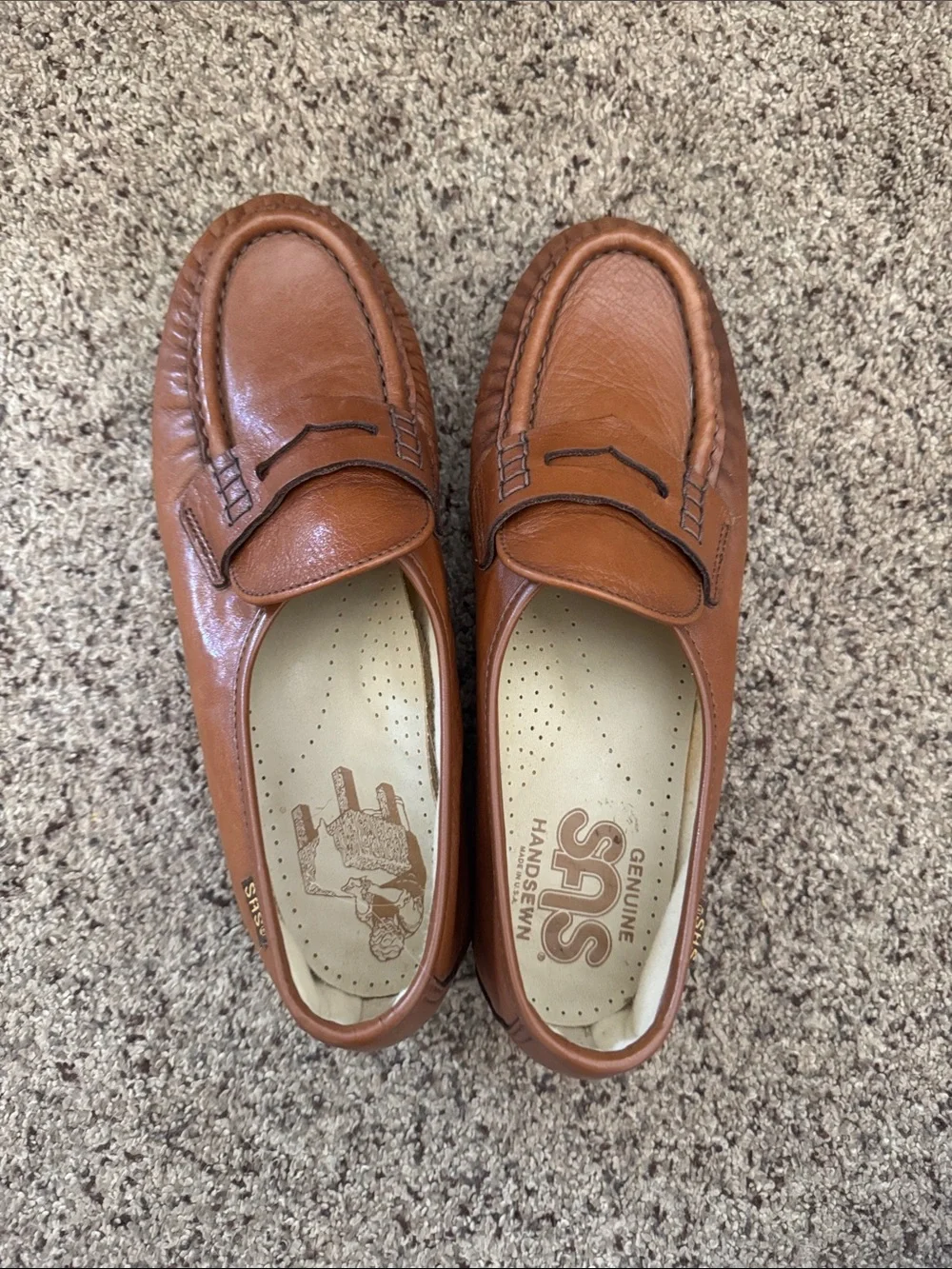 SAS Women’s Penny Loafers in Cognac Brown